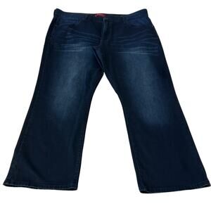 Guess LA Jeans Men's Rowland Fit Relaxed Straight Blue Dark Wash Size 40x29